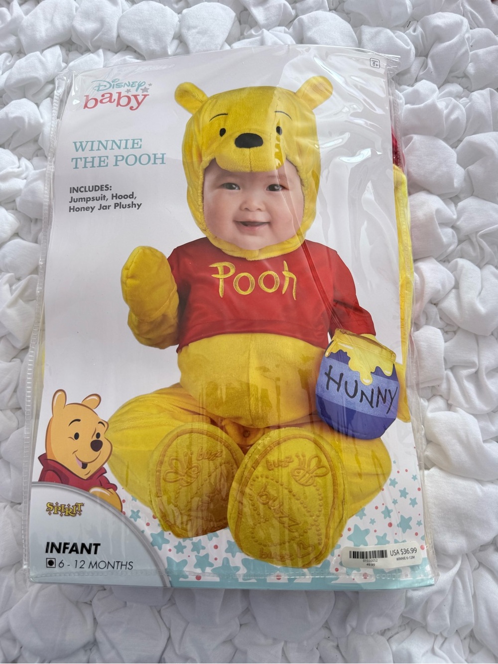 Disney Yellow and Red Winnie the Pooh Infant One-Piece